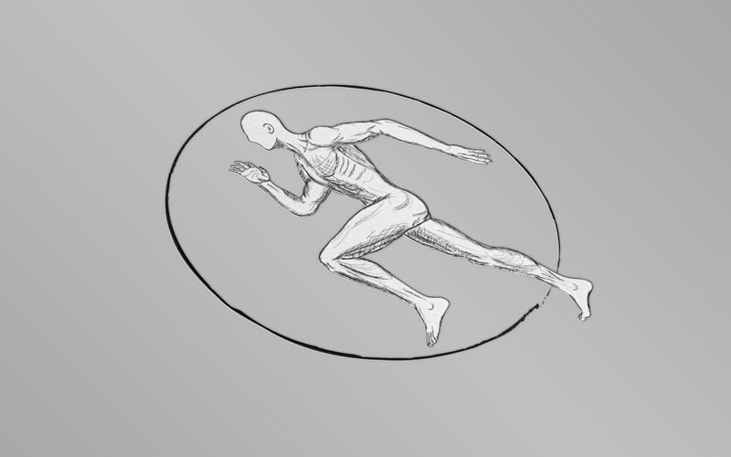 Logo Physiotherapie Gschwandtl auf grauem Hintergrund